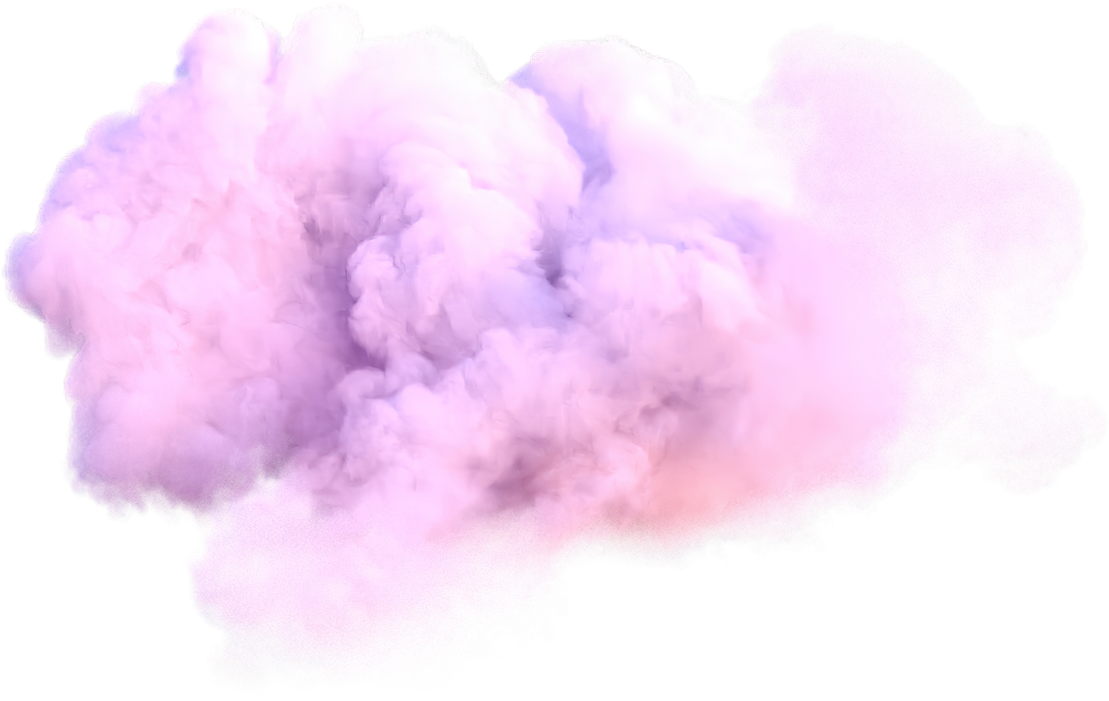 Realistic pink cloud.